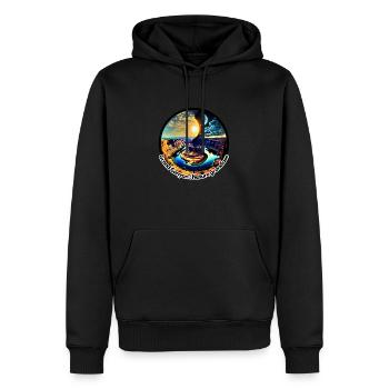 Grand Canyon nature grandiose - Sweat à capuche Premium bio Homme - noir - Devant - Nico (187cm)
