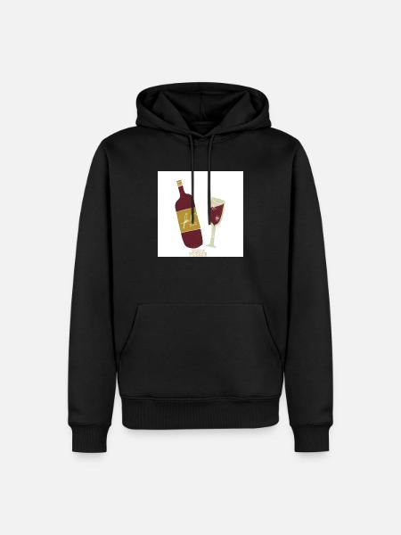 Wine Please - Men’s Premium Organic Hoodie - black
