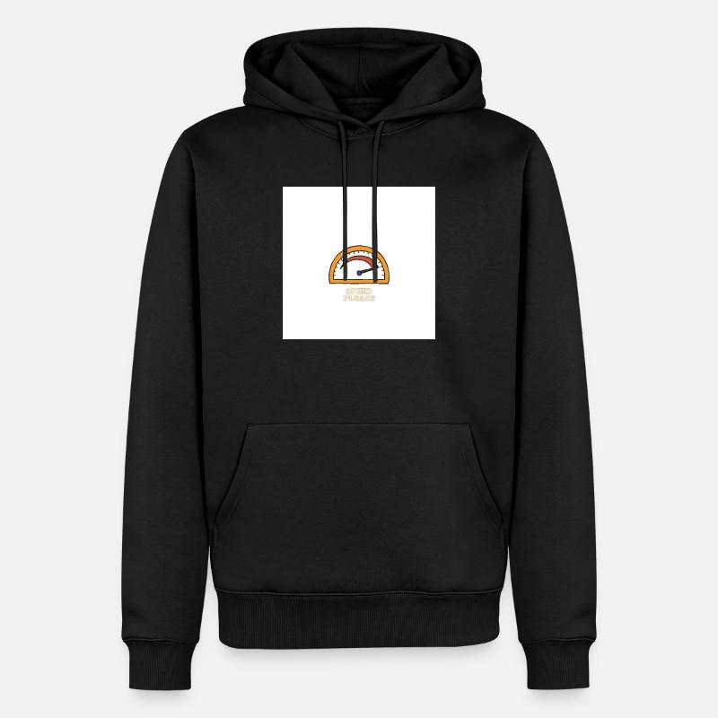 Geschwindigkeit bitte - Männer Premium Bio Hoodie - Schwarz