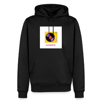 Beste Musik Bestes Leben - Männer Premium Bio Hoodie - Schwarz - Vorne - Nico (187cm)