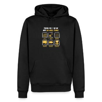 GARDENING IN SPARE TIME - Men’s Premium Organic Hoodie - black - Front - Nico (187cm)