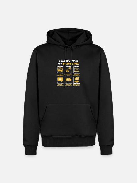 PHOTOGRAPHY IN SPARE TIME - Men’s Premium Organic Hoodie - black