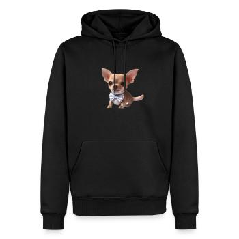 Chihuahua Chiens Chihuahua Chihuahua Chippy Dog Propriétaire - Sweat à capuche Premium bio Homme - noir - Devant - Nico (187cm)