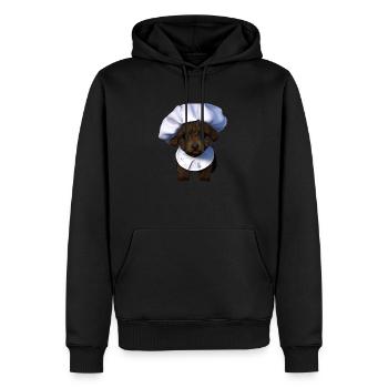 Pudelwelpe Hundehalter Hundewelpe Pudel Hundeliebe - Männer Premium Bio Hoodie - Schwarz - Vorne - Nico (187cm)