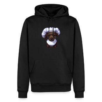 Hundeliebe Pudelwelpe Hundewelpe Pudel Hundehalter - Männer Premium Bio Hoodie - Schwarz - Vorne - Nico (187cm)