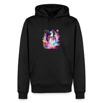 Australian Shepherd - Männer Premium Bio Hoodie - Schwarz - Vorne - Nico (187cm)