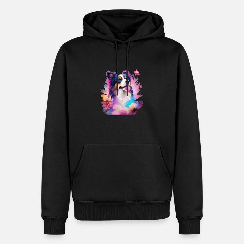 Australian Shepherd - Männer Premium Bio Hoodie - Schwarz