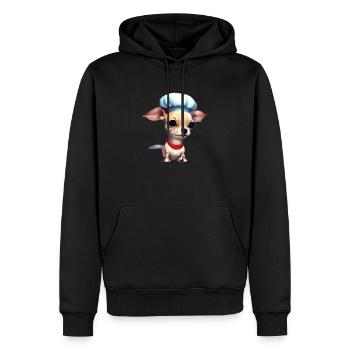 Chiens Chihuahua Dog Propriétaire Chihuahua Puppy - Sweat à capuche Premium bio Homme - noir - Devant - Nico (187cm)