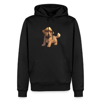 Chiot Labrador Retriever Labrador propriétaire - Sweat à capuche Premium bio Homme - noir - Devant - Nico (187cm)
