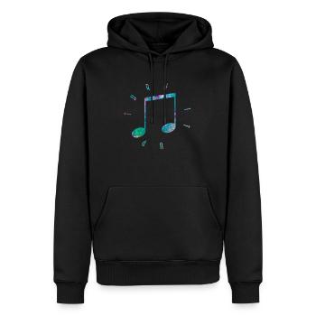 Drehen Sie auf - Männer Premium Bio Hoodie - Schwarz - Vorne - Nico (187cm)