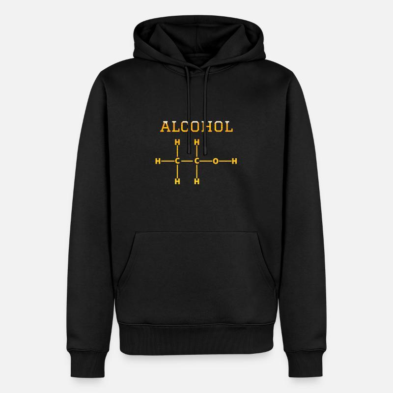 Molécule d’alcool - Sweat à capuche Premium bio Homme - noir