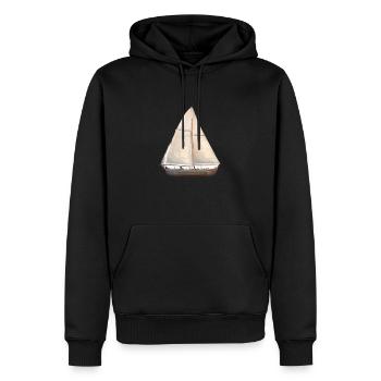 Sailing Ship Sailing Sailing Sailing Sailing Boat - Men’s Premium Organic Hoodie - black - Front - Nico (187cm)