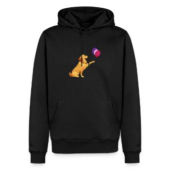 Chiot Golden Retriever Chien Propriétaire Chiens - Sweat à capuche Premium bio Homme - noir - Devant - Nico (187cm)