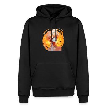 Sun Women #8 - Men’s Premium Organic Hoodie - black - Front - Nico (187cm)
