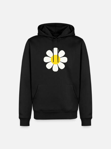 Gänseblümchen Blume Daisy Flower - Men’s Premium Organic Hoodie - black