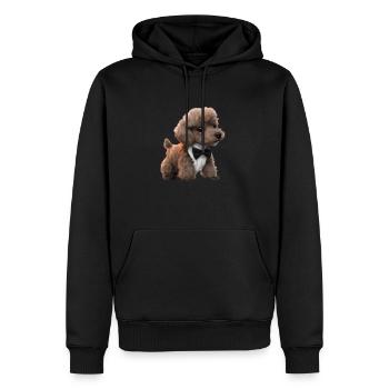 Caniche Dog Propriétaire Caniche Chiot Chiot Chien Amour Chien Amour Chien Amour - Sweat à capuche Premium bio Homme - noir - Devant - Nico (187cm)