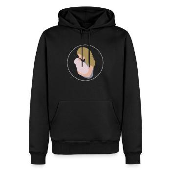Mama und Kind - Männer Premium Bio Hoodie - Schwarz - Vorne - Nico (187cm)
