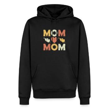 Ich liebe dich Mama Geschenkidee Muttertag Mama - Männer Premium Bio Hoodie - Schwarz - Vorne - Nico (187cm)