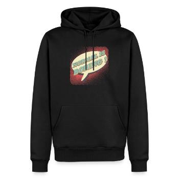 Normal est ennuyeux, Normal est ennuyeux! - Sweat à capuche Premium bio Homme - noir - Devant - Nico (187cm)
