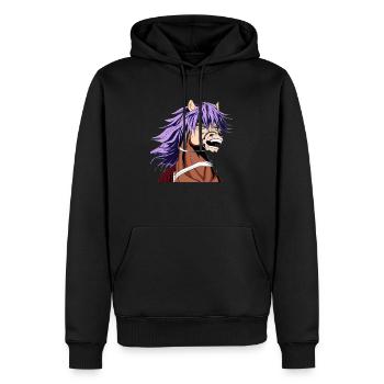 Pferdeliebhaber - Männer Premium Bio Hoodie - Schwarz - Vorne - Nico (187cm)