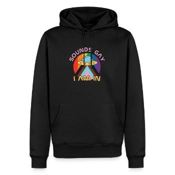 Sounds like a joy to be involved. - Men’s Premium Organic Hoodie - black - Front - Nico (187cm)