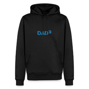 Best Dad zweifacher Papa Zwillingsvater Geschenk - Männer Premium Bio Hoodie - Schwarz - Vorne - Nico (187cm)
