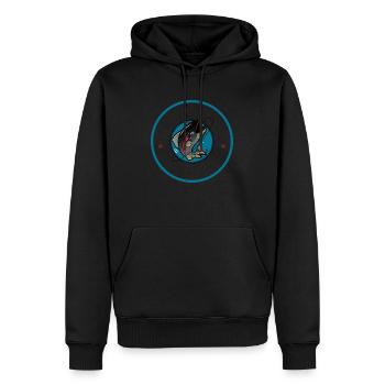 Fishing - Men’s Premium Organic Hoodie - black - Front - Nico (187cm)