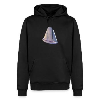 voilier voilier voilier voilier voilier voilier - Sweat à capuche Premium bio Homme - noir - Devant - Nico (187cm)
