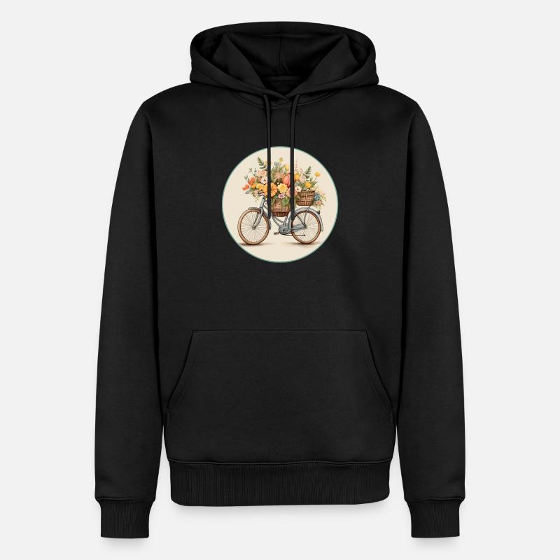 Bicyclette - Sweat à capuche Premium bio Homme - noir
