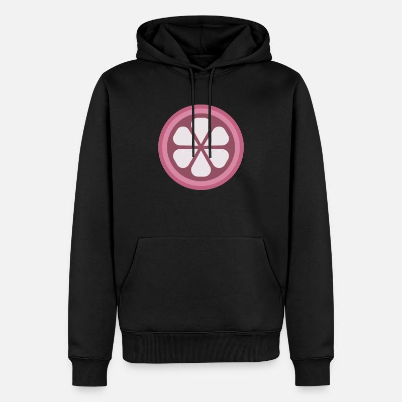 Mangoustan tranché - Sweat à capuche Premium bio Homme - noir