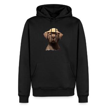 Hundewelpe Labradorbesitzer Labrador Retriever - Männer Premium Bio Hoodie - Schwarz - Vorne - Nico (187cm)