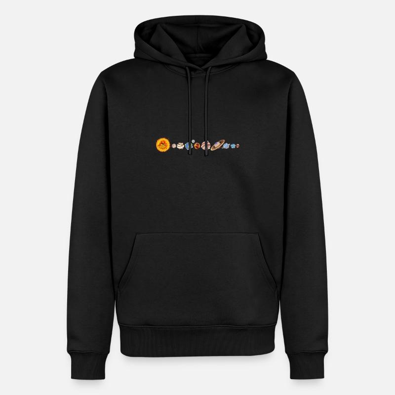 Système solaire - Sweat à capuche Premium bio Homme - noir