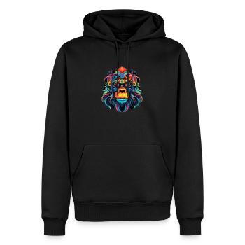Orang Utan - Männer Premium Bio Hoodie - Schwarz - Vorne - Nico (187cm)