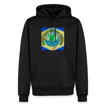 Umwelt - Männer Premium Bio Hoodie - Schwarz - Vorne - Nico (187cm)