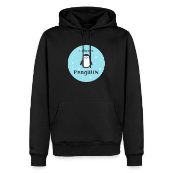 I always PengWIN - Männer Premium Bio Hoodie - Schwarz - Vorne - Nico (187cm)