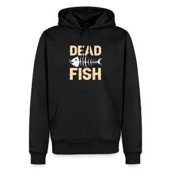 Dead Fish - Männer Premium Bio Hoodie - Schwarz - Vorne - Nico (187cm)
