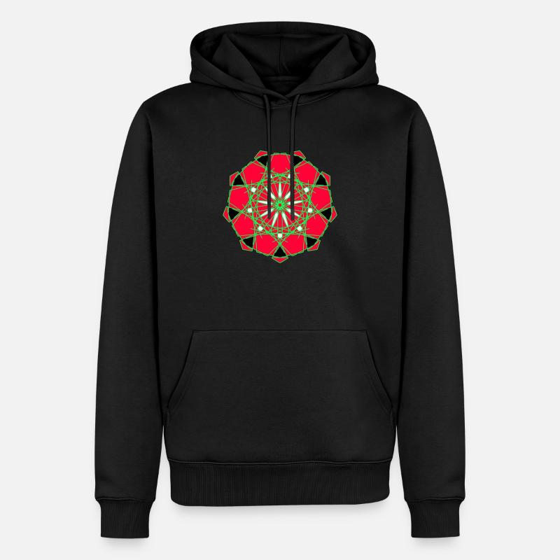 Muster - Männer Premium Bio Hoodie - Schwarz