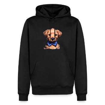 Labrador Retriever Labradorbesitzer Hundewelpe - Männer Premium Bio Hoodie - Schwarz - Vorne - Nico (187cm)
