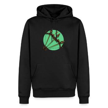 Zodiac - Star Sign - Sagittarius - pos - Männer Premium Bio Hoodie - Schwarz - Vorne - Nico (187cm)