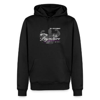 Fitness Legendare - Männer Premium Bio Hoodie - Schwarz - Vorne - Nico (187cm)