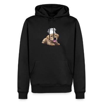 Golden Retriever Kochen Hunde Gastronom Hundewelpe - Männer Premium Bio Hoodie - Schwarz - Vorne - Nico (187cm)