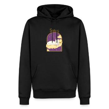 Taurus Zodiac Sign Cat - Männer Premium Bio Hoodie - Schwarz - Vorne - Nico (187cm)