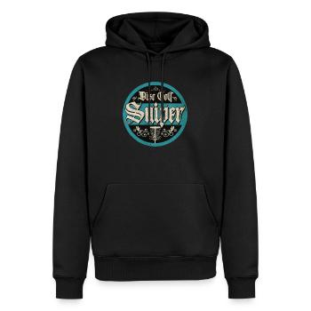 Disc Golf Sniper Vintage - Men’s Premium Organic Hoodie - black - Front - Nico (187cm)