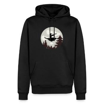 Danse Danse Musique - Sweat à capuche Premium bio Homme - noir - Devant - Nico (187cm)