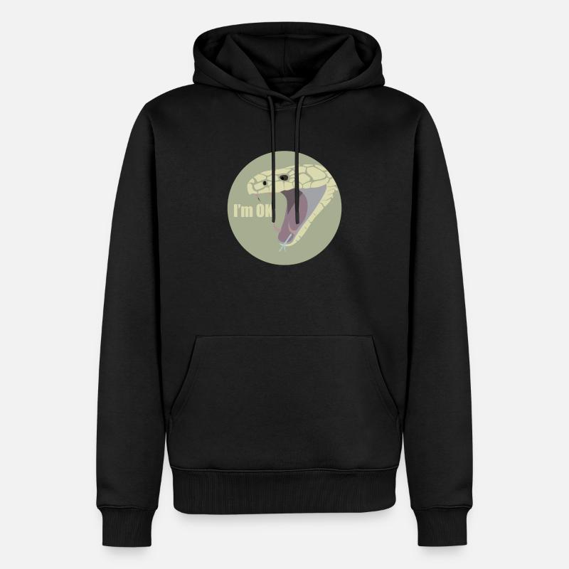 I am OK - Sweat à capuche Premium bio Homme - noir