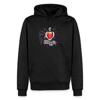 Fasnacht - Männer Premium Bio Hoodie - Schwarz - Vorne - Nico (187cm)