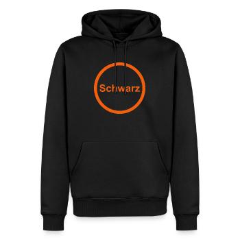 Schwarz - Männer Premium Bio Hoodie - Schwarz - Vorne - Nico (187cm)