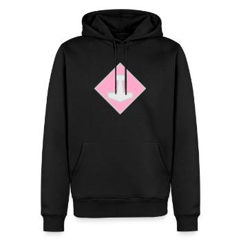 Mjölnir - Sweat à capuche Premium bio Homme - noir - Devant - Nico (187cm)