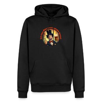 Bier Zauberer - Männer Premium Bio Hoodie - Schwarz - Vorne - Nico (187cm)