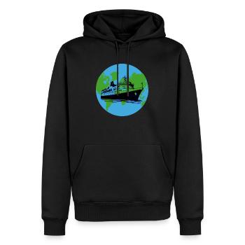 Ship Cruise Ship - Men’s Premium Organic Hoodie - black - Front - Nico (187cm)